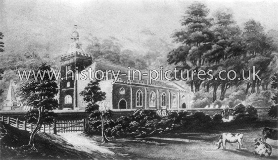Leyton Parish Church, London. 1830's